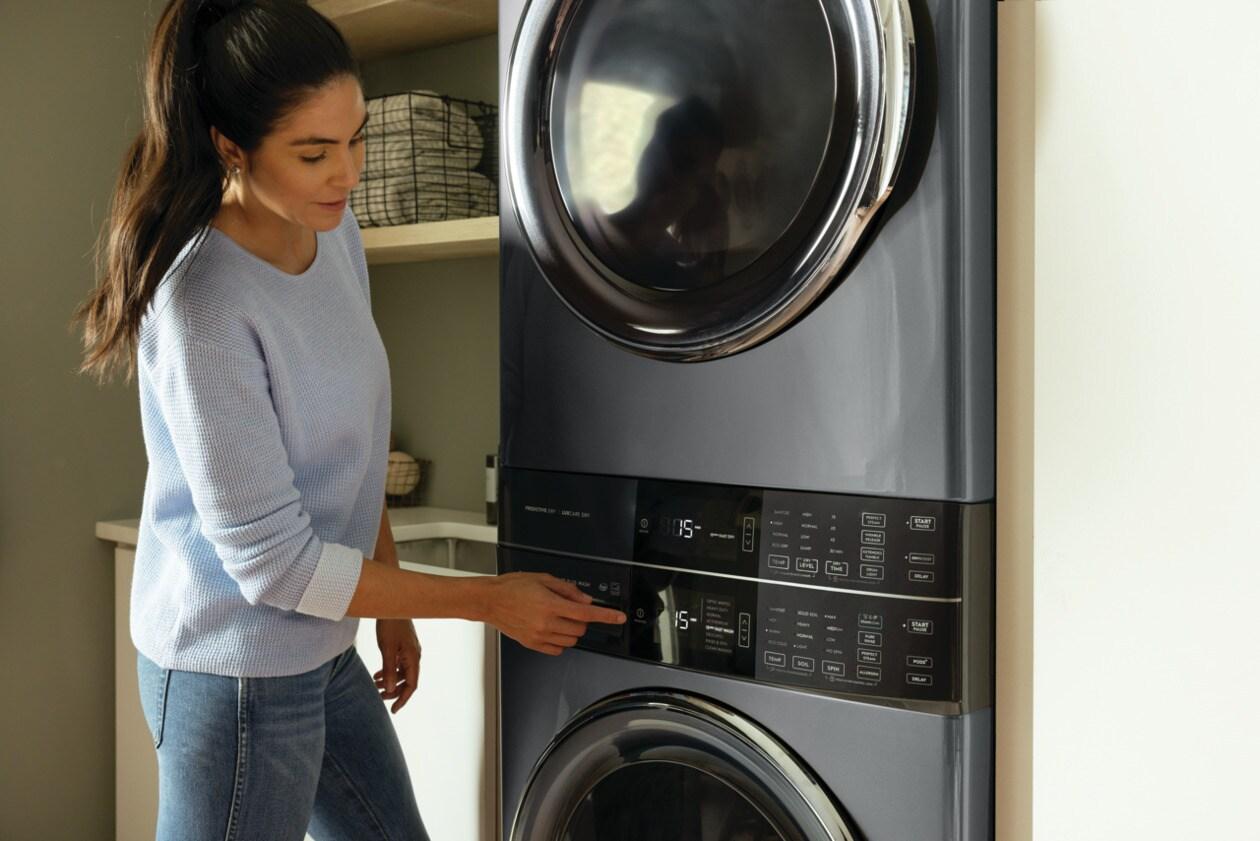 ELECTROLUX ELTE7600AT Electrolux Laundry Tower Single Unit Front Load 4.5 Cu. Ft. WAS...