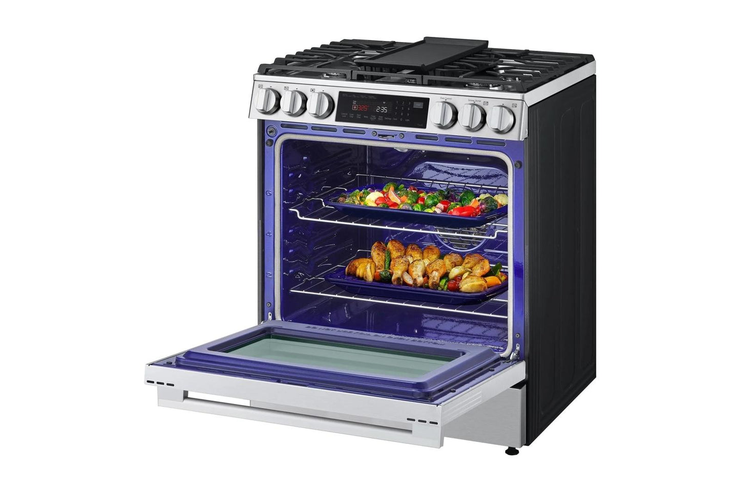 LG LSGL6335X 6.3 Cu Ft. Smart Gas Slide-in Range Probake Convection INSTAVIEW...