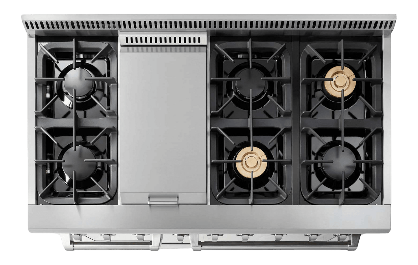 THOR KITCHEN HRD4803ULP 48 Inch Professional Dual Fuel Range In Stainless Steel - Liquid PR...