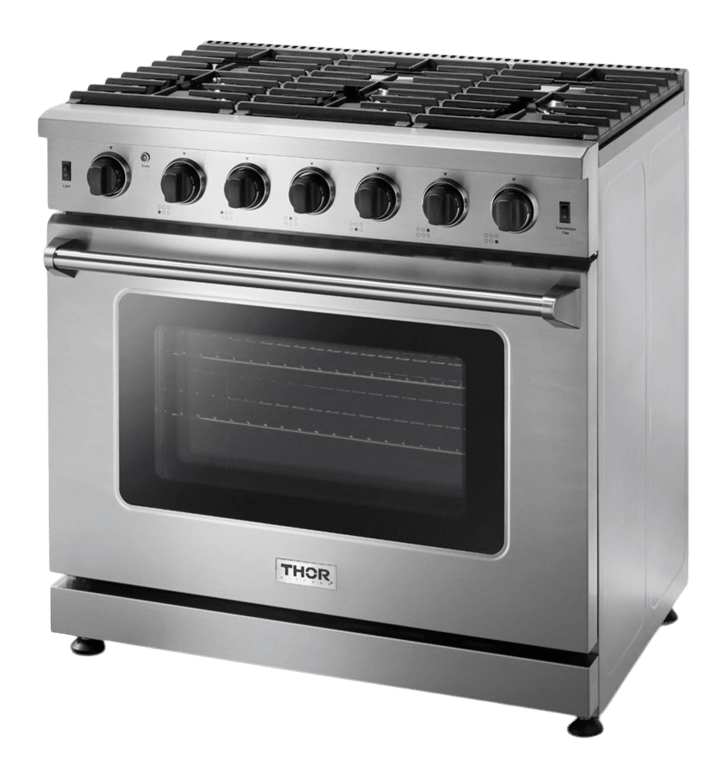 THOR KITCHEN LRG3601ULP Thor Kitchen 36 Inch Gas Range In Stainless Steel - Liquid Propane