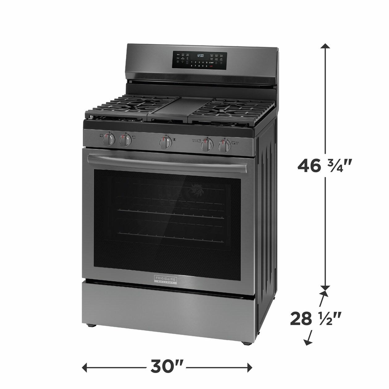 FRIGIDAIRE GCRG3060BD Frigidaire Gallery 30"" Rear Control Gas Range With Total Convection