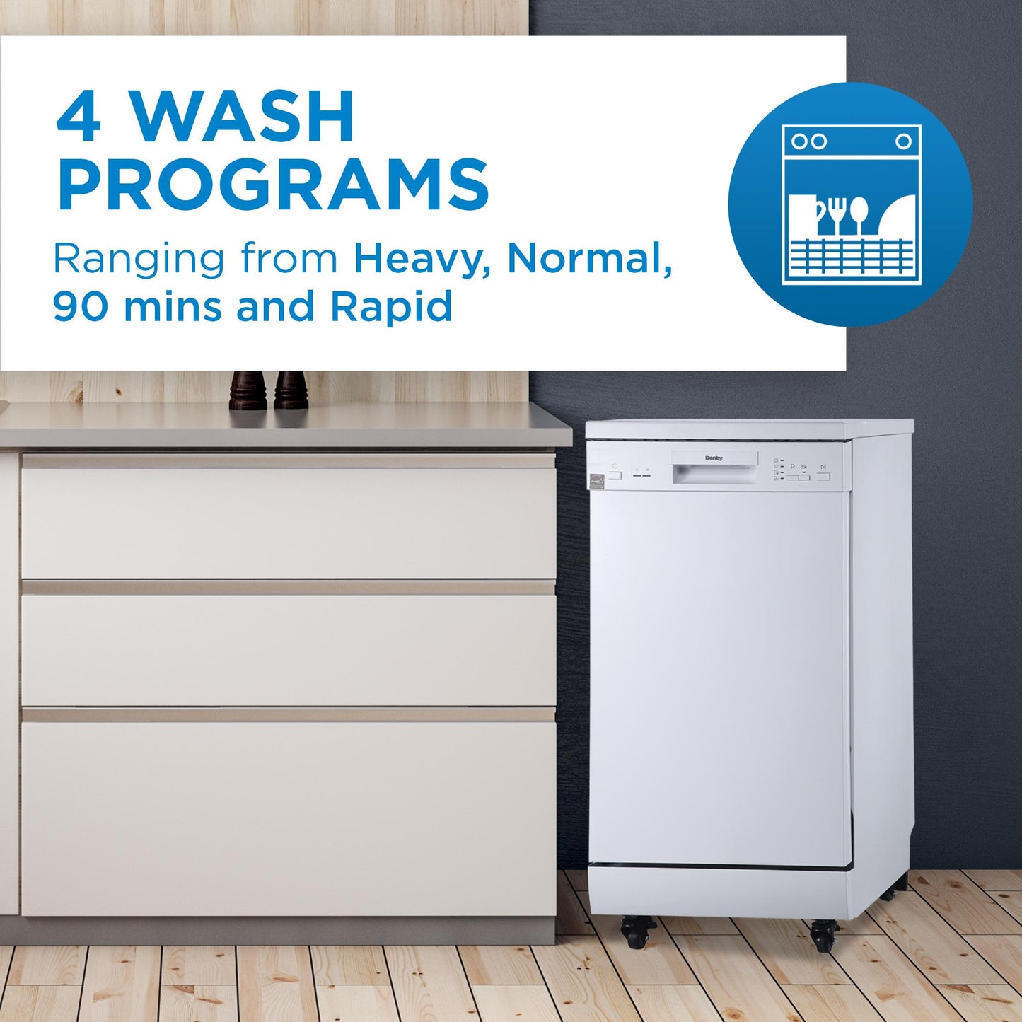 DANBY DDW1805EWP Danby 18"" Portable Dishwasher