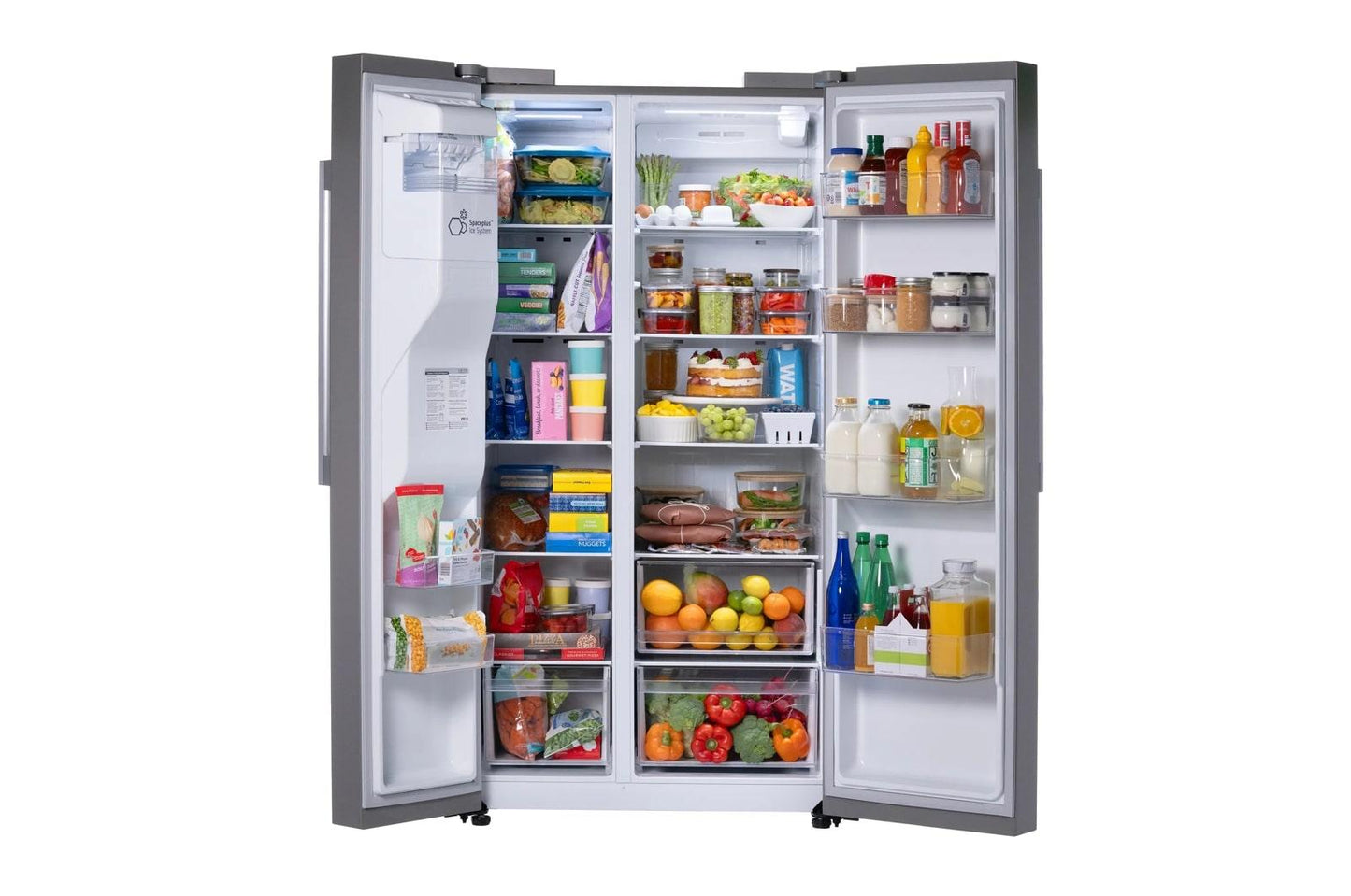 LG LS27T3230S 27 Cu. Ft. Standard-depth, Side-by-side Refrigerator, With Ice and ...