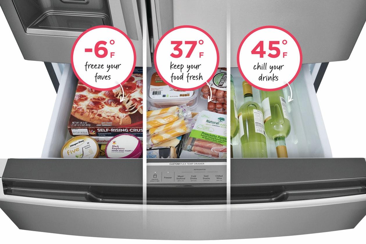 FRIGIDAIRE GRMS2773AF Frigidaire Gallery 26.3 Cu. Ft. 4-door French Door Refrigerator