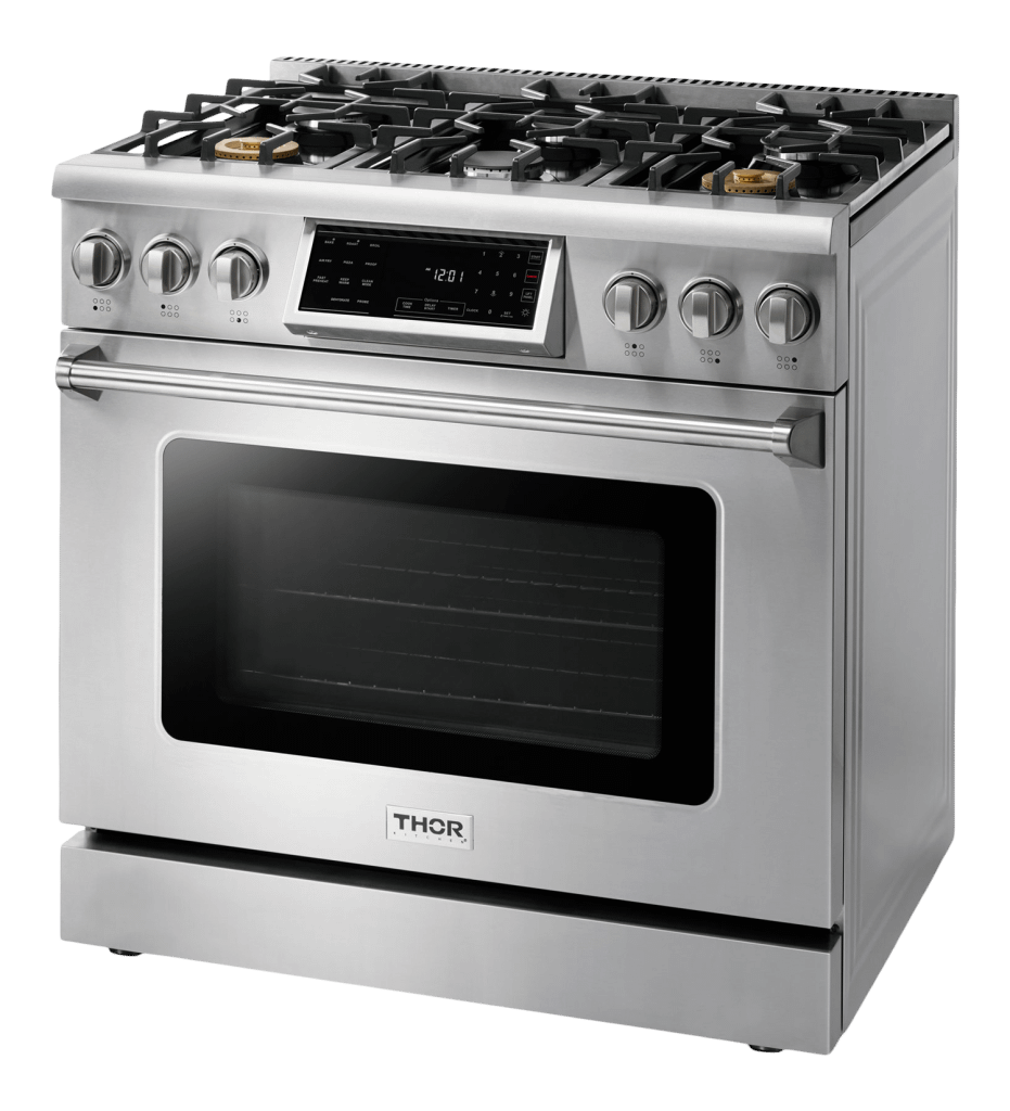 THOR KITCHEN TRG3601 Thor Kitchen 36 Inch Tilt Panel Gas Range