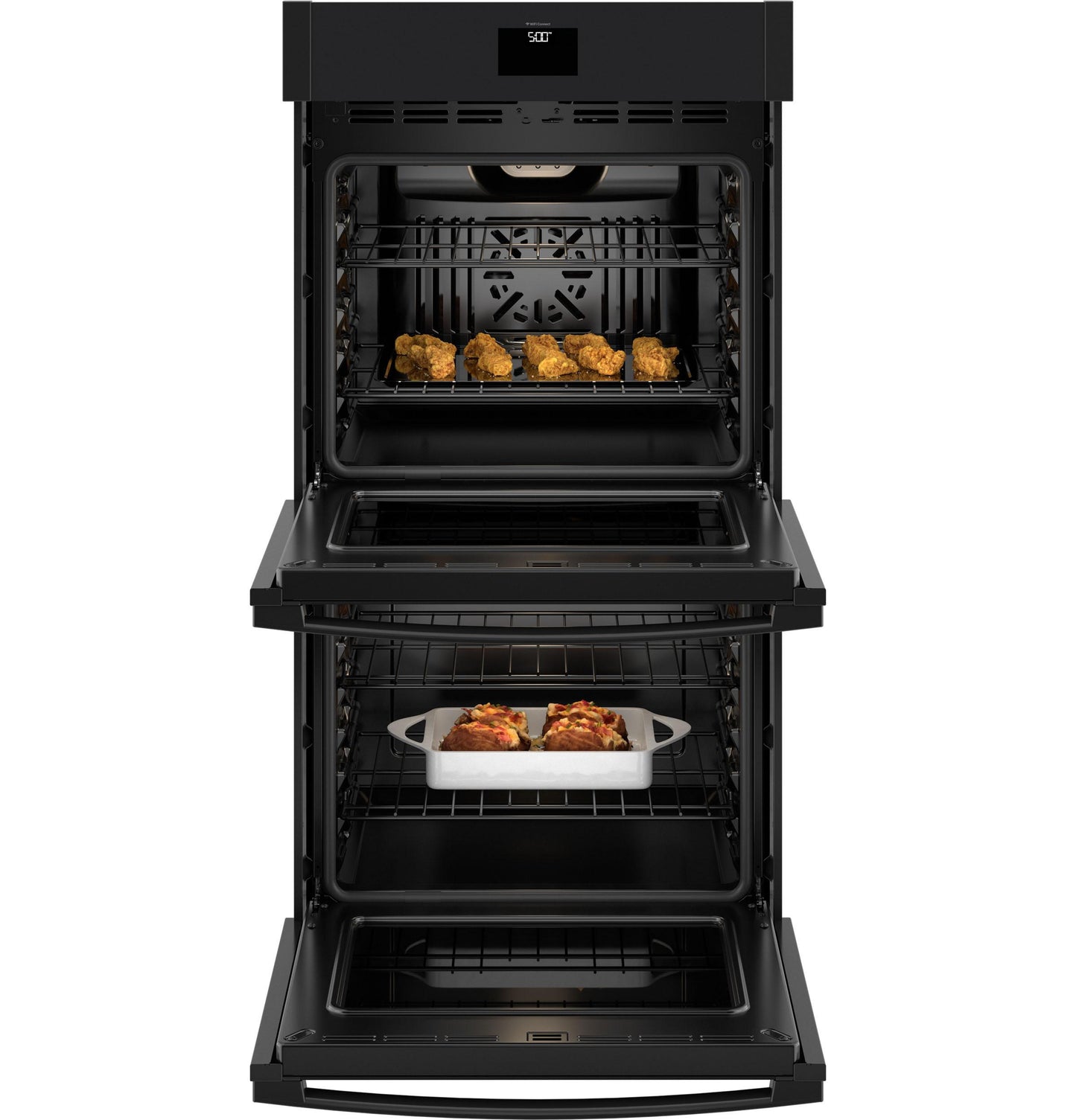GE APPLIANCES JKD5000DVBB Ge 27"" Smart Built-in Convection Double Wall Oven With No PREHEA...
