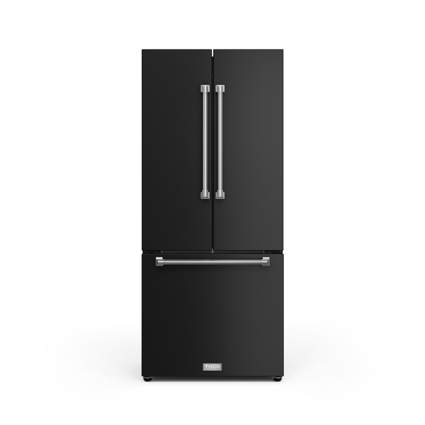 THOR KITCHEN RF3017FFD00SS 30 Inch 17.7 Cu Ft French Door Counter Depth Refrigerator With Ice ...