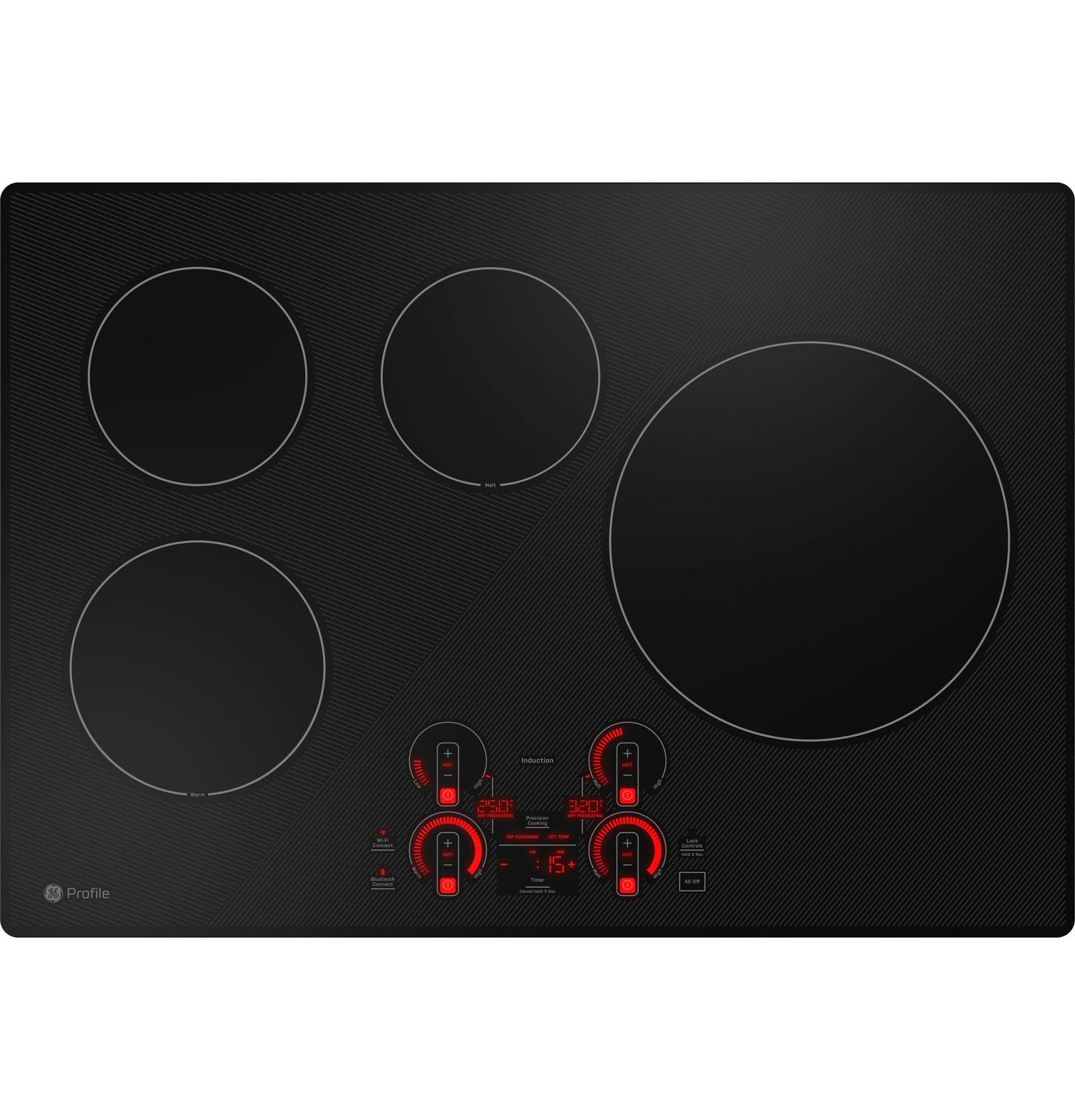 GE APPLIANCES PHP7030DTBB GE Profile 30"" Built-in Touch Control Induction Cooktop