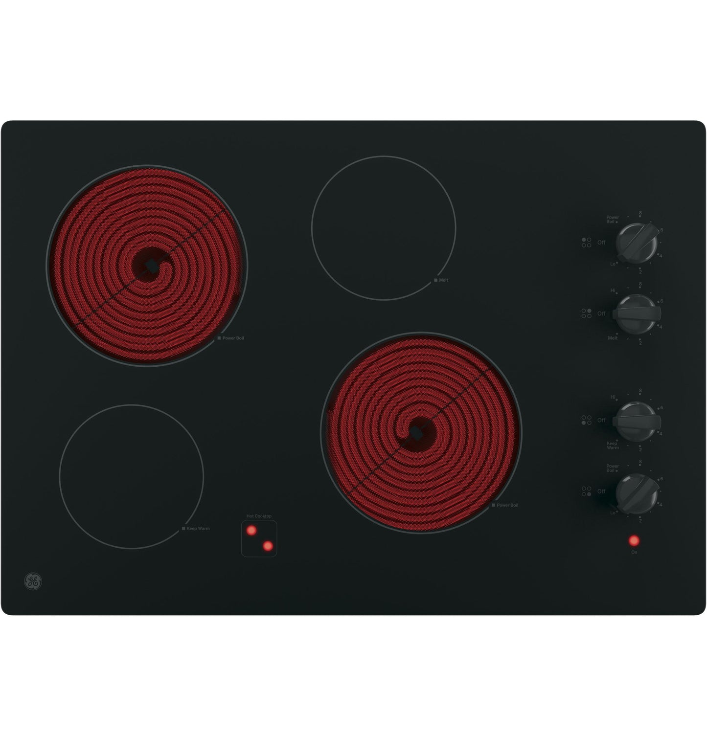 GE APPLIANCES JP3030DWBB Ge 30"" Built-in Knob Control Electric Cooktop
