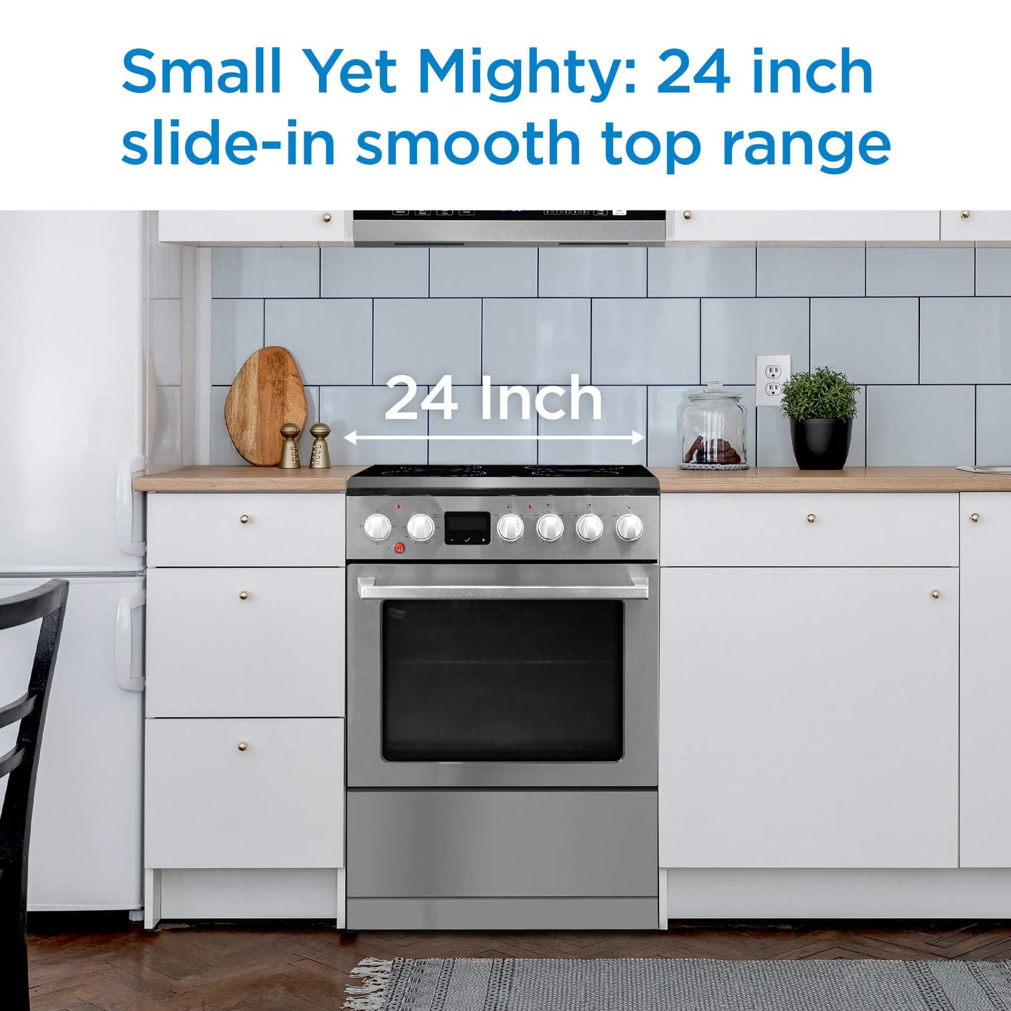 DANBY DRCA240BSS Danby 24 Air Fry Slide-in Smoothtop Range