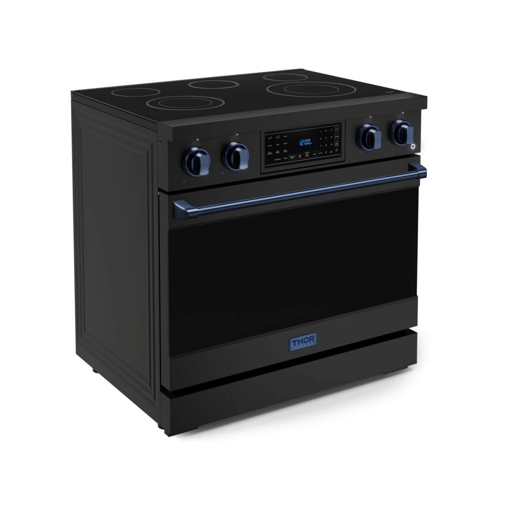THOR KITCHEN RSE36BBLU 36 Inch Professional Electric Range With Tilt Panel Touch Control I...