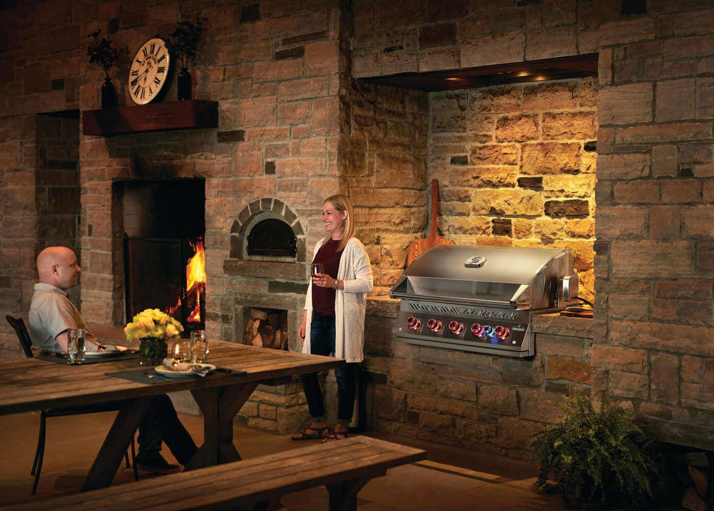 NAPOLEON BBQ BIG38RBNSS1 Built-in 700 Series 38 With Infrared Rear Burner , Natural Gas, STA...