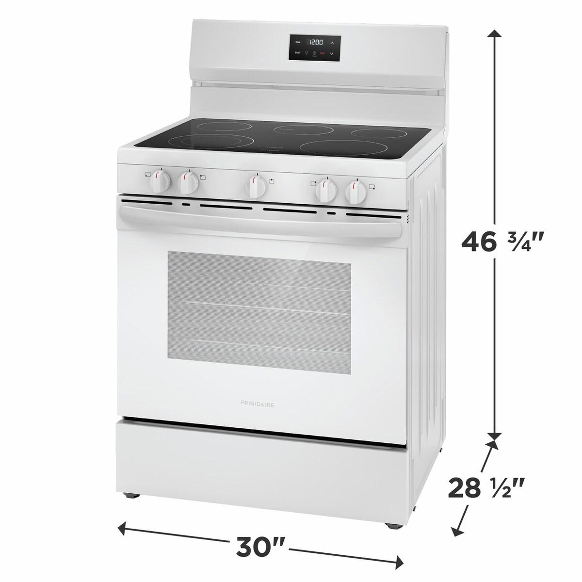 FRIGIDAIRE FCRE3052BW Frigidaire 30"" Electric Range