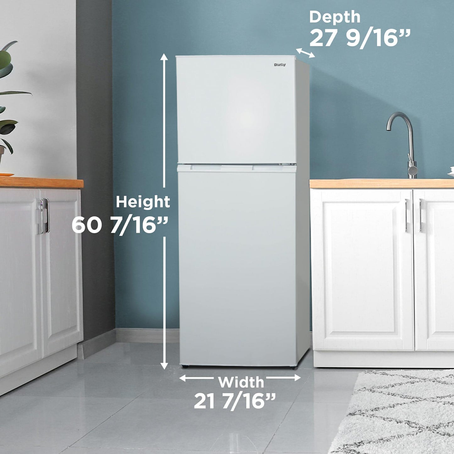 DANBY DFF101B1WDB Danby 10.1 Cu. Ft. Apartment Size Refrigerator