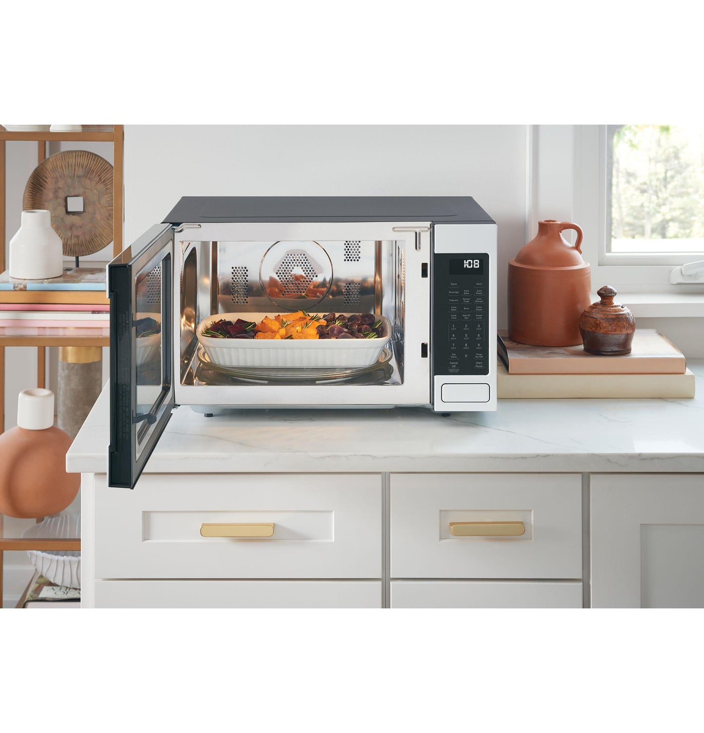 CAFE CCWK15C1WSS Cafe 1.5 Cu. Ft. Smart Countertop Convection/microwave Oven
