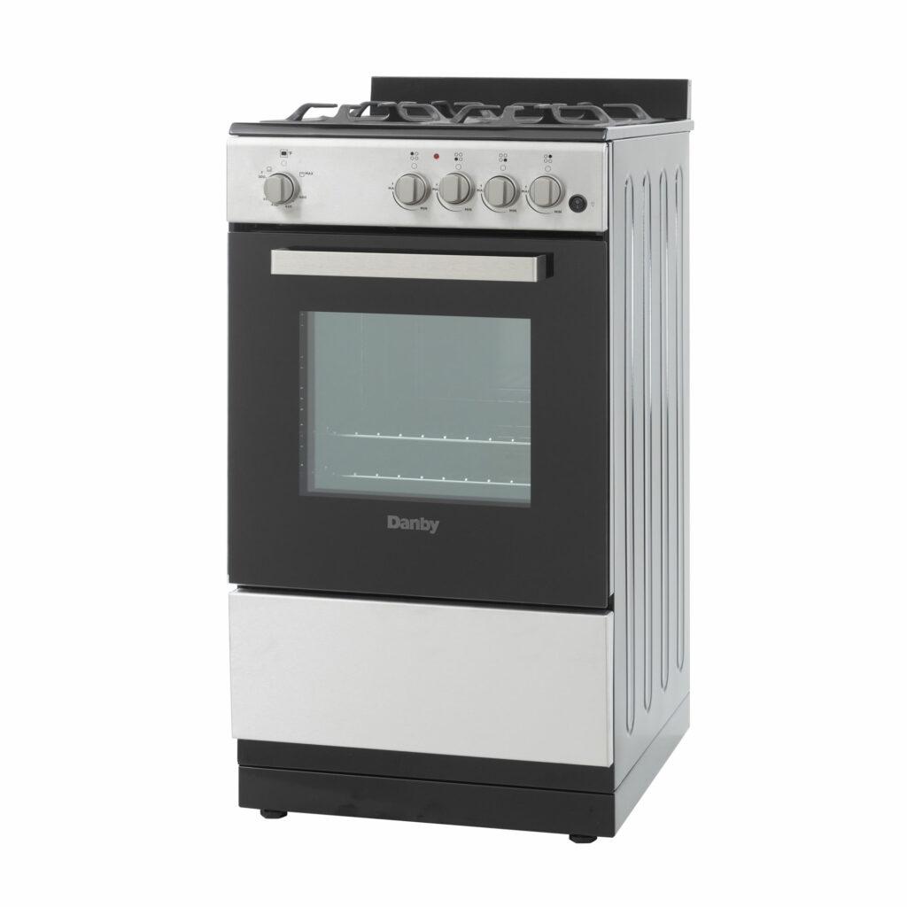 DANBY DR20V1BSSGLP Danby 20"" Wide Gas Range In Stainless Steel