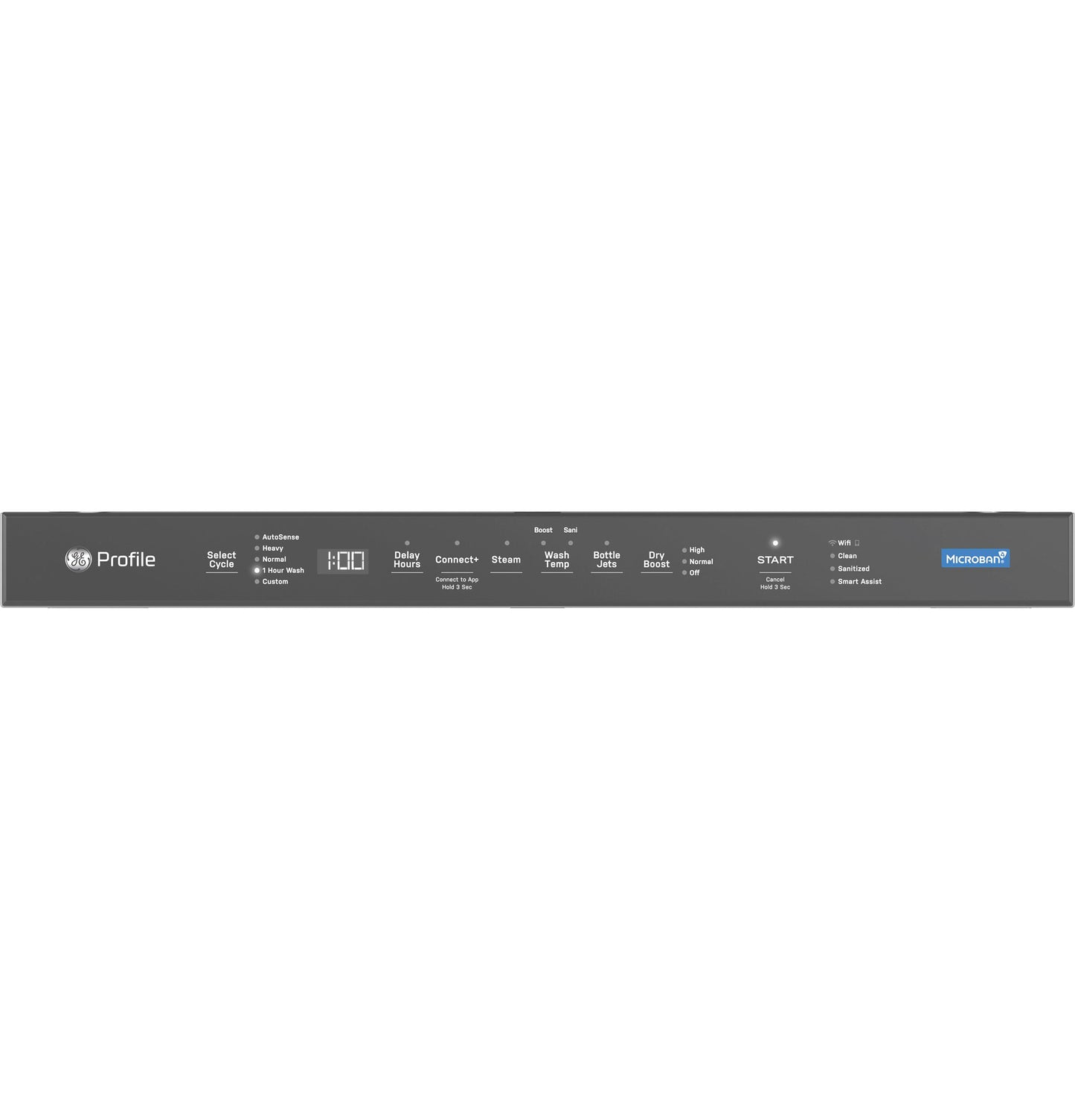 GE APPLIANCES PDT715SYVFS GE Profile Fingerprint Resistant Top Control With Stainless STE...