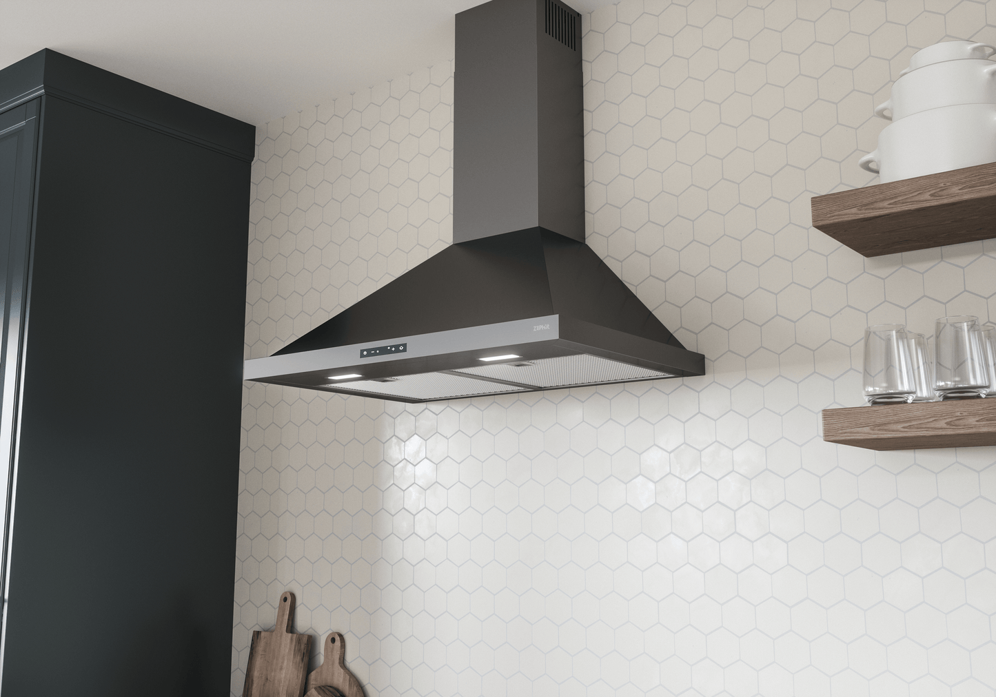 ZEPHYR ZOME36BBS Zephyr 36"" Ombra Wall