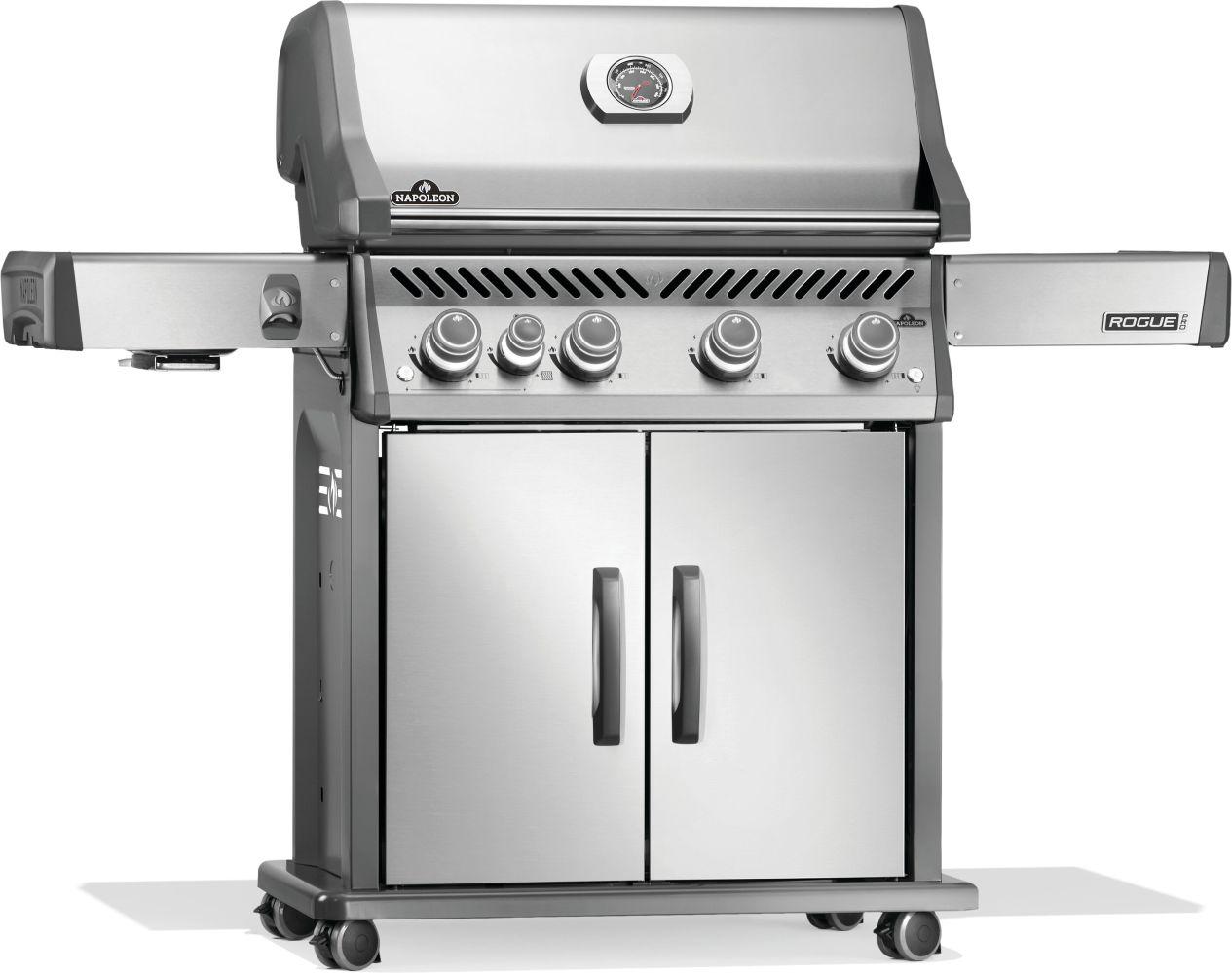 NAPOLEON BBQ RP525SIBPSS2 Rogue Pro 525 Sib With Infrared Side Burner , Propane, Stainless Steel