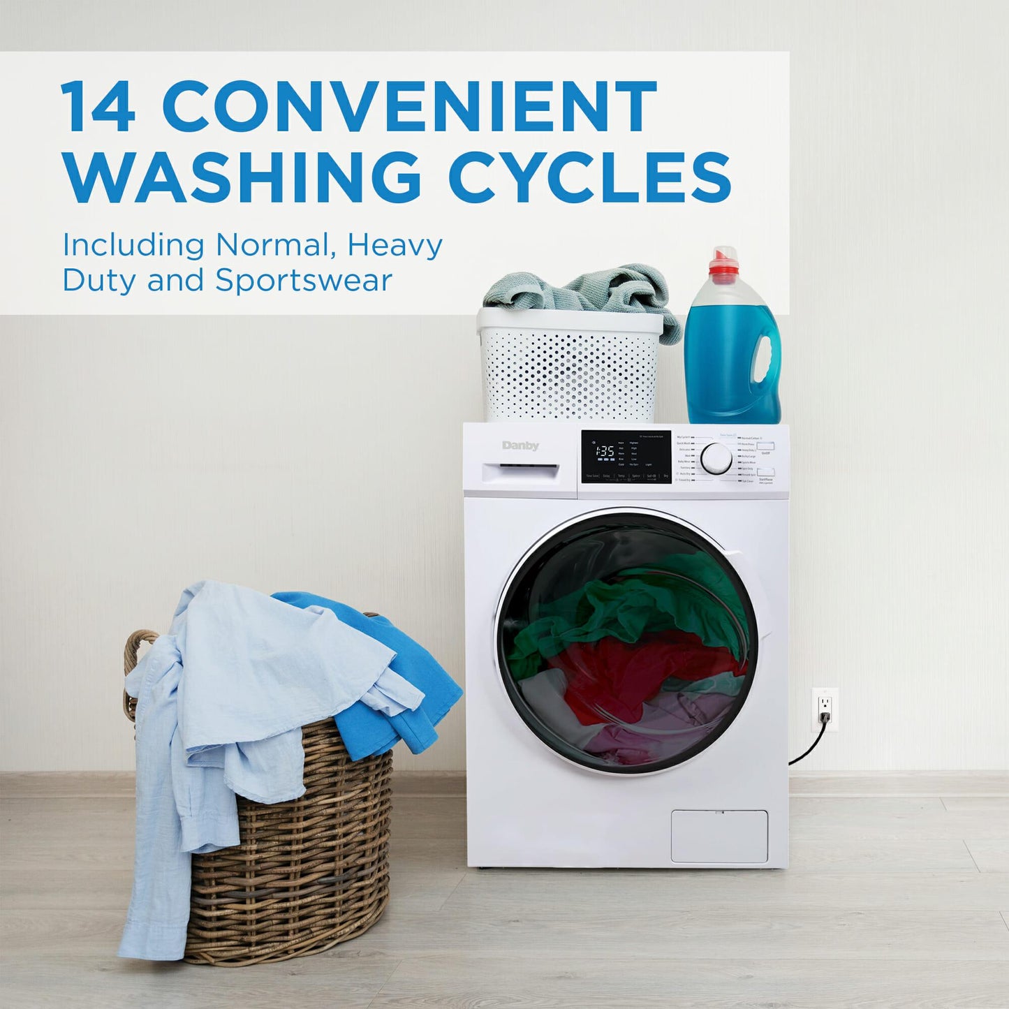 DANBY DWM120WDB3 Danby 2.7 Cu. Ft. All-in-one Ventless Washer Dryer Combo