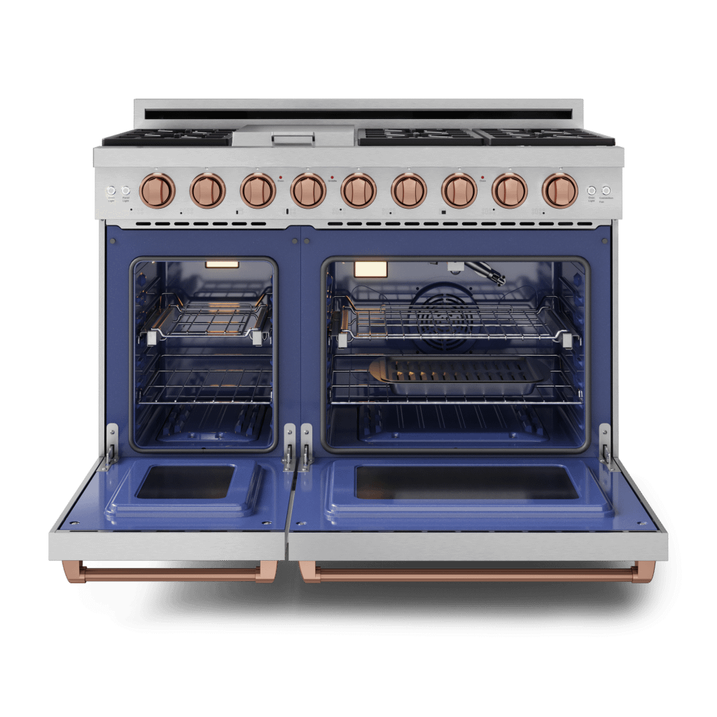 THOR KITCHEN RSG48ERSG 48 Inch Professional Gas Range With Tilt Panel Touch Control In STA...