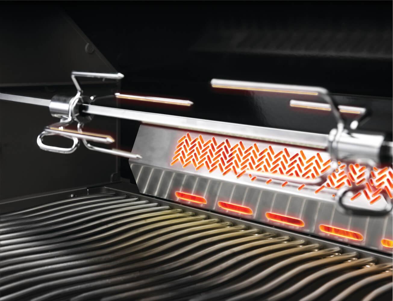 NAPOLEON BBQ BIPRO665RBNSS3 Built-in Prestige Pro 665 Rb Infrared Rear Burner Stainless Steel , ...