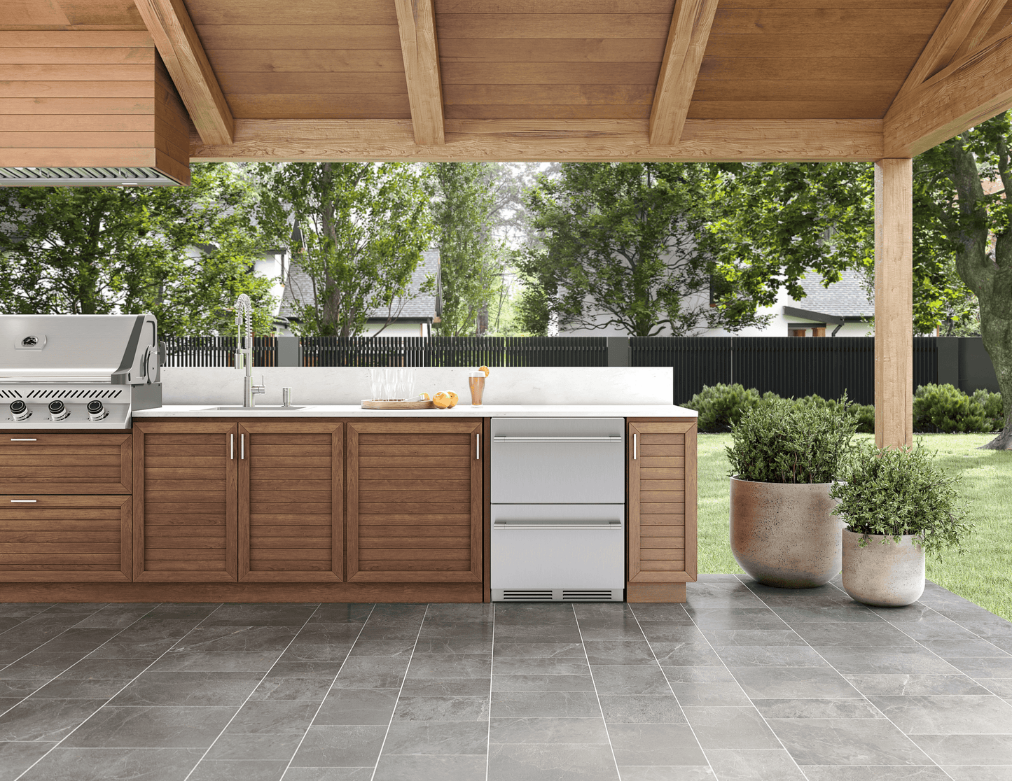 ZEPHYR PRRD24C2ASOD Zephyr 24"" Outdoor Dual Zone Refrigerator Drawers
