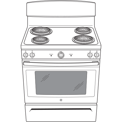 GE APPLIANCES JBS460DMBB Ge 30"" Free-standing Electric Range