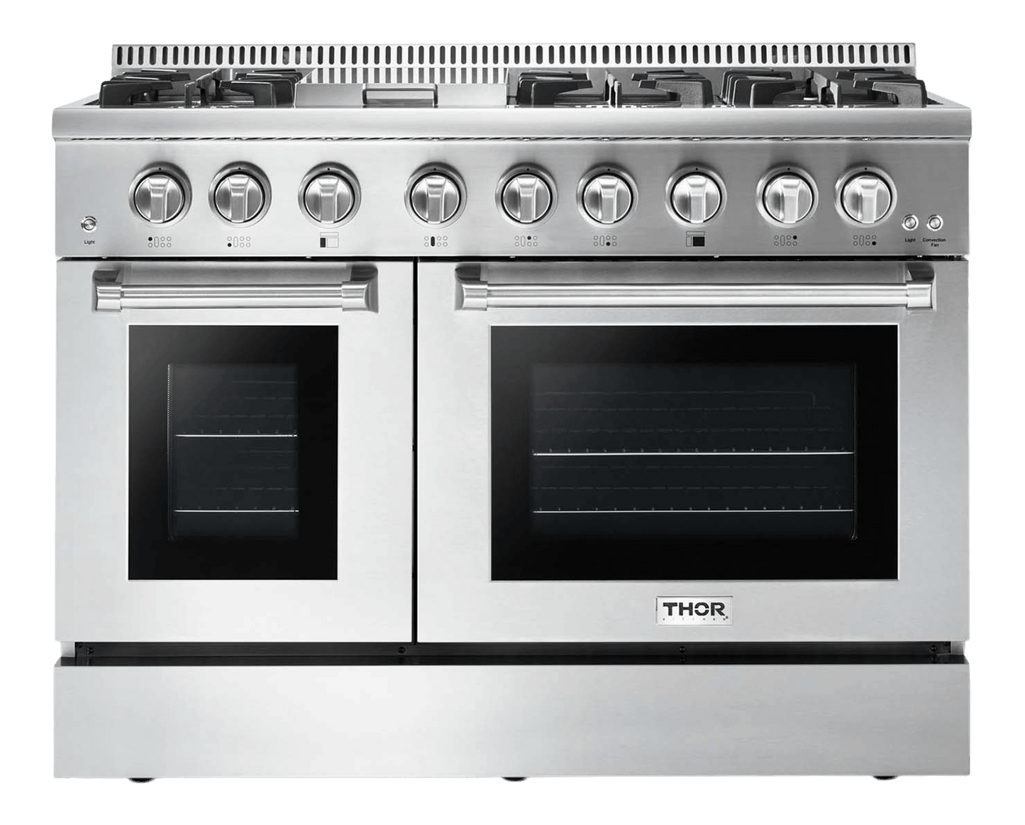 THOR KITCHEN HRD4803ULP 48 Inch Professional Dual Fuel Range In Stainless Steel - Liquid PR...