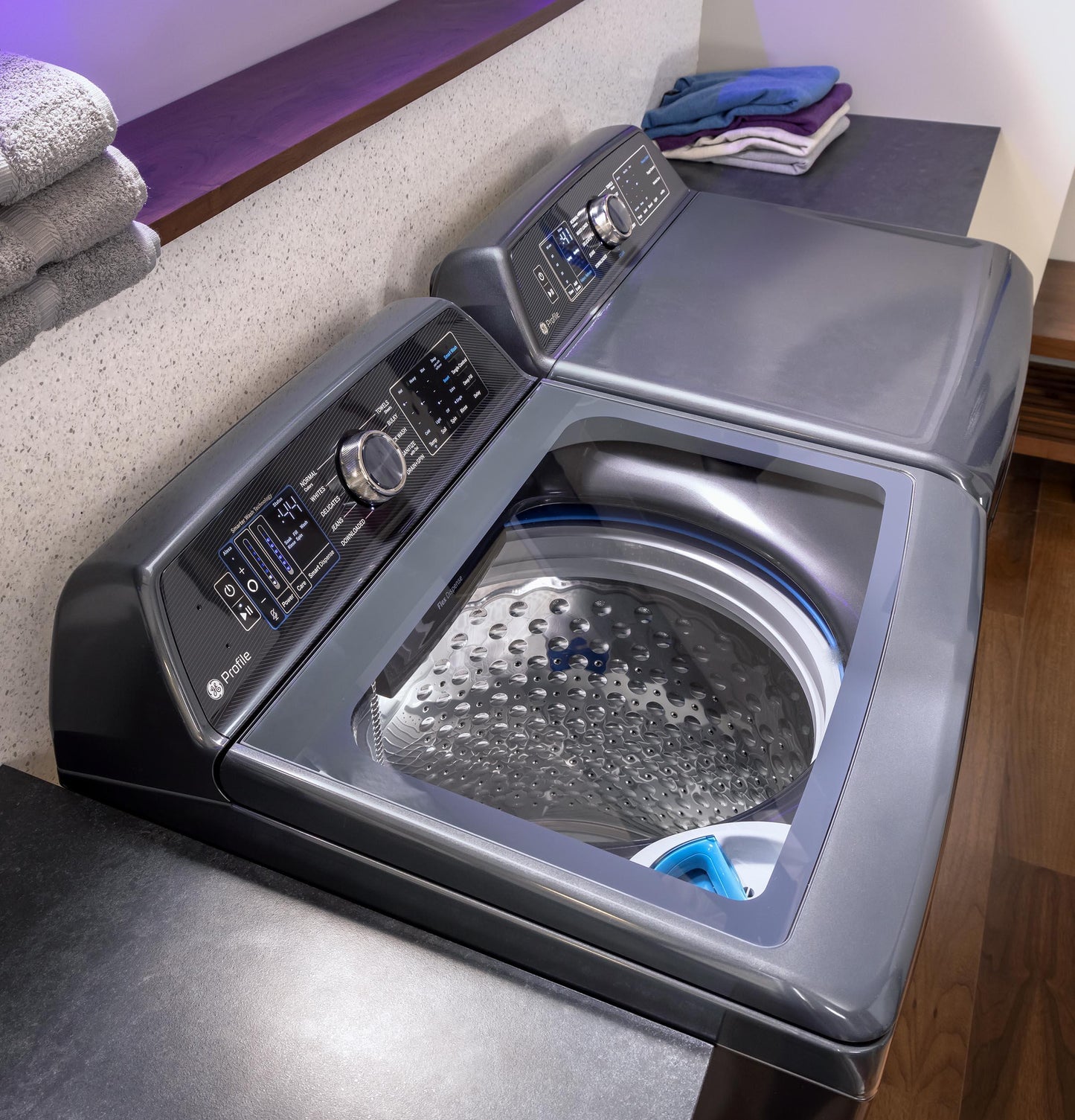 GE APPLIANCES PTD90EBPTDG GE Profile 7.3 Cu. Ft. Capacity Smart Electric Dryer With FABRI...