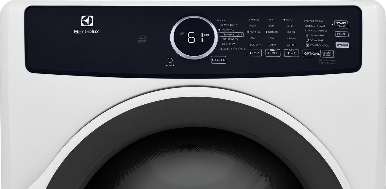 ELECTROLUX ELFE7437AW Electrolux Electric 8.0 Cu. Ft. Front Load Dryer