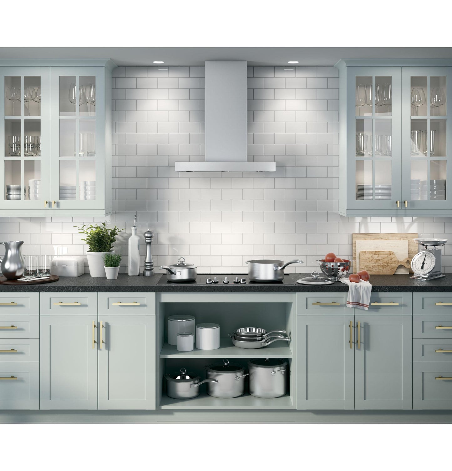 GE APPLIANCES UVW9301SLSS 30"" Wifi Enabled Designer Wall Mount Hood W/ Perimeter Venting