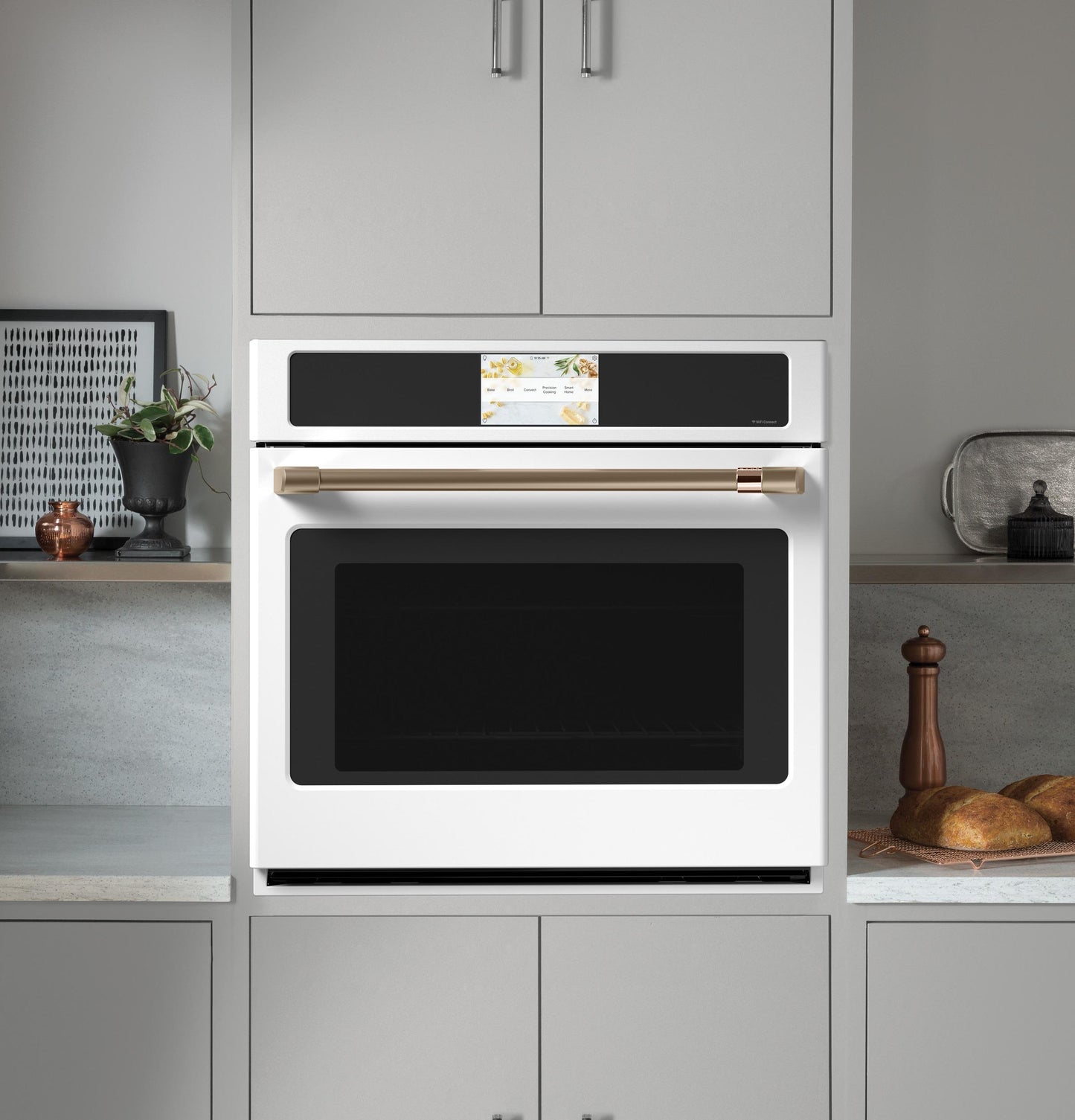 CAFE CTS90DP4NW2 Cafe Professional Series 30"" Smart Built-in Convection SINGLE...