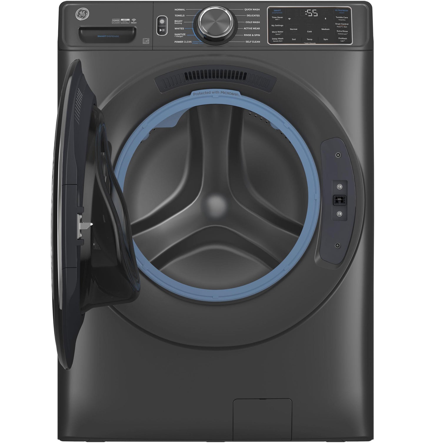 GE APPLIANCES GFW655SPVDS Ge 5.0 Cu. Ft. Capacity Smart Front Load Energy Star Steam WA...
