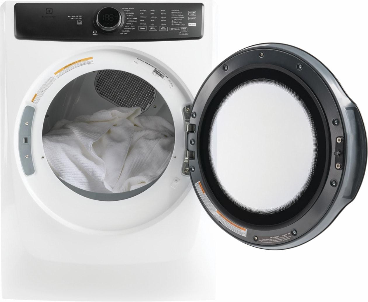 ELECTROLUX ELFG7738AW Electrolux Front Load Perfect Steam Gas Dryer With Luxcare D...