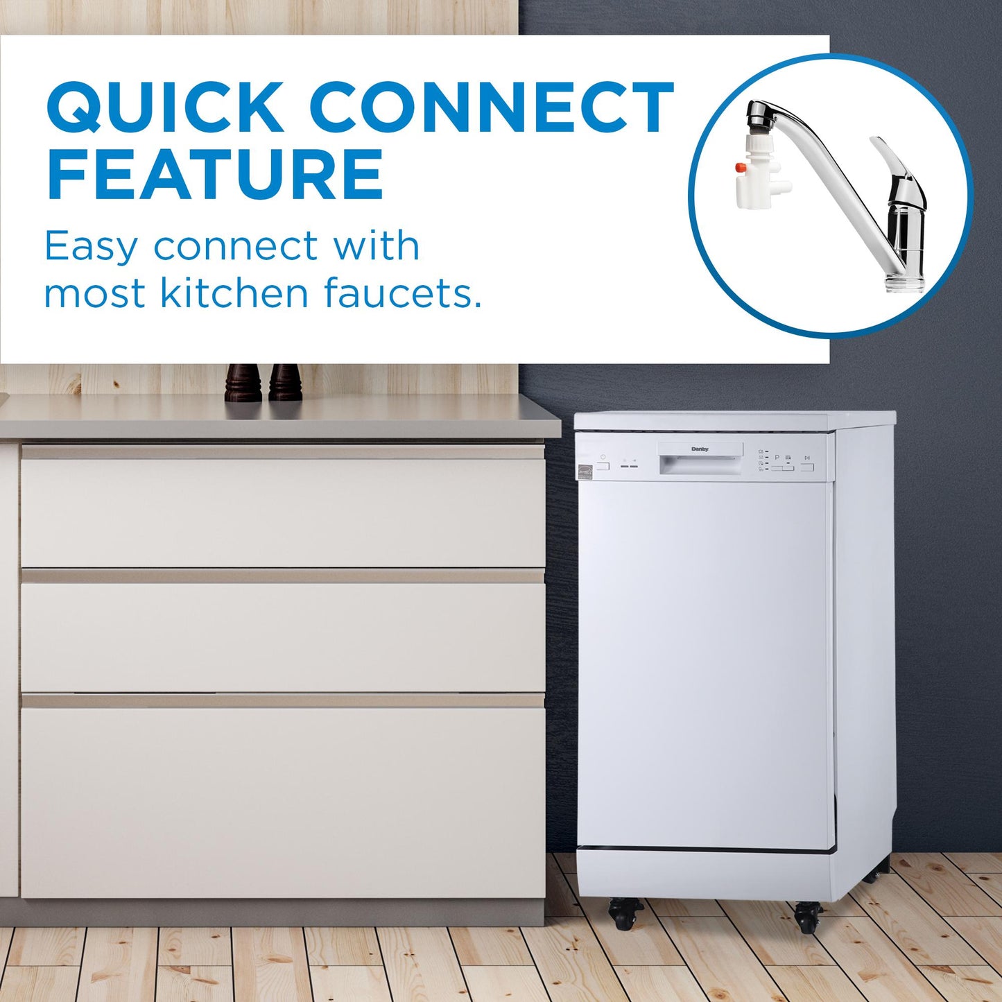 DANBY DDW1805EWP Danby 18"" Portable Dishwasher