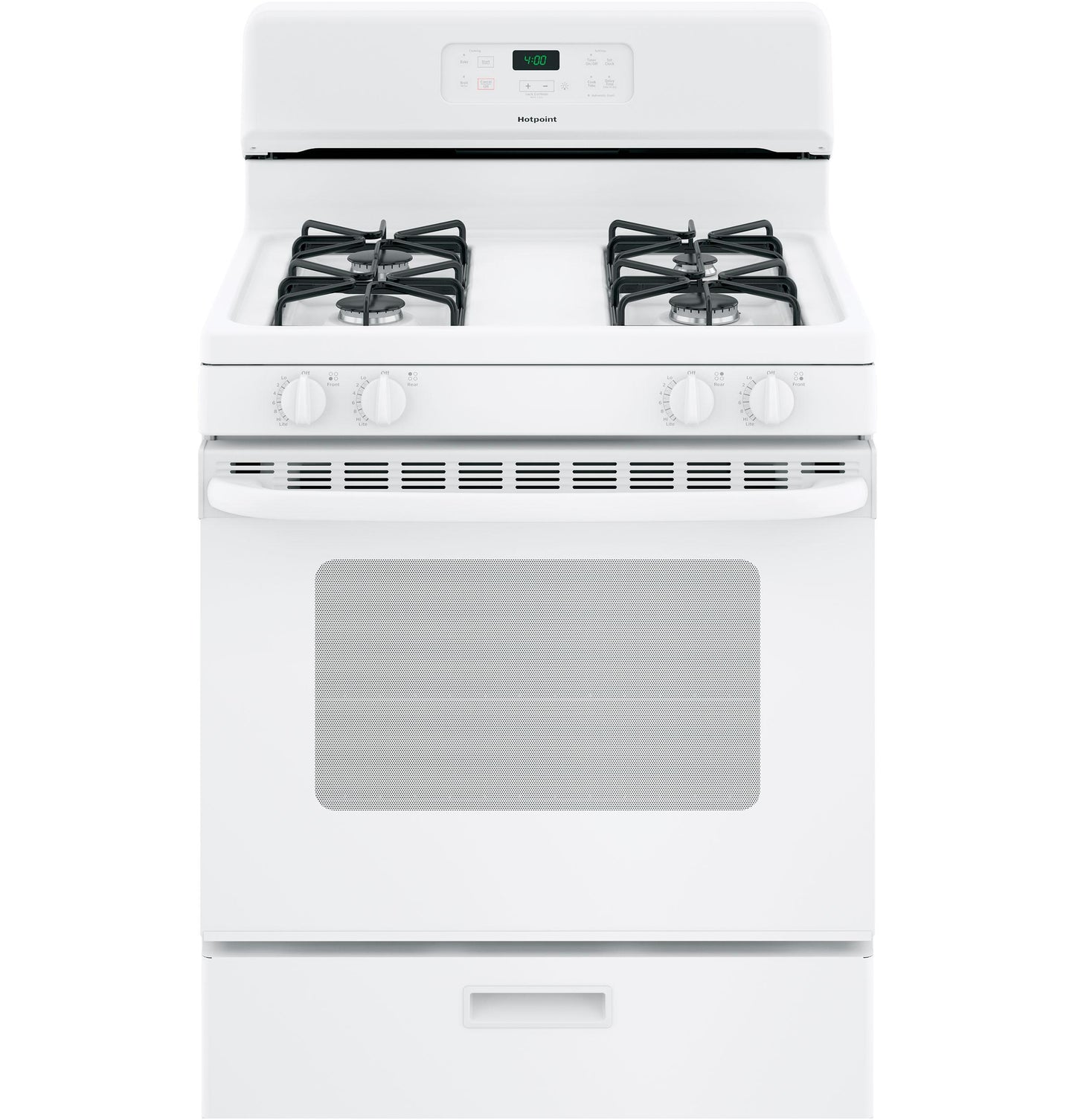 HOTPOINT RGBS400DMWW Hotpoint 30"" Free-standing Standard Clean Gas Range