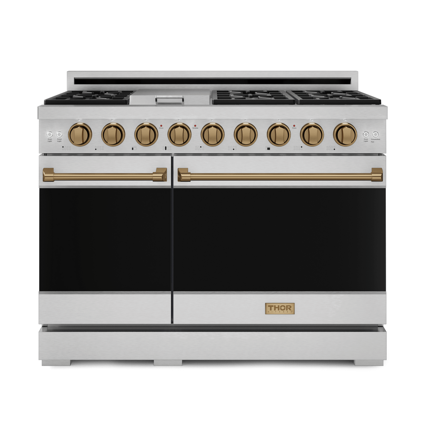THOR KITCHEN RSG48ELPBRZ 48 Inch Professional Lp Range With Tilt Panel Touch Control In STAI...