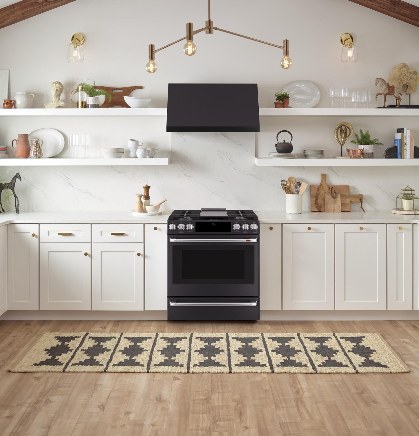 CAFE CGS700P3MD1 Cafe 30"" Slide-in Front Control Gas Oven With Convection RANG...