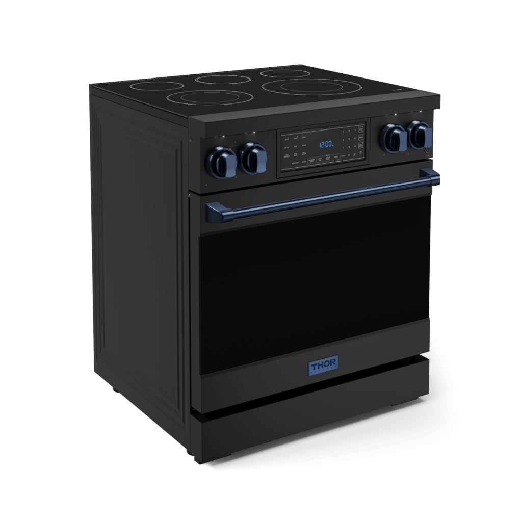 THOR KITCHEN RSE30BBLU 30 Inch Professional Electric Range With Tilt Panel Touch Control I...