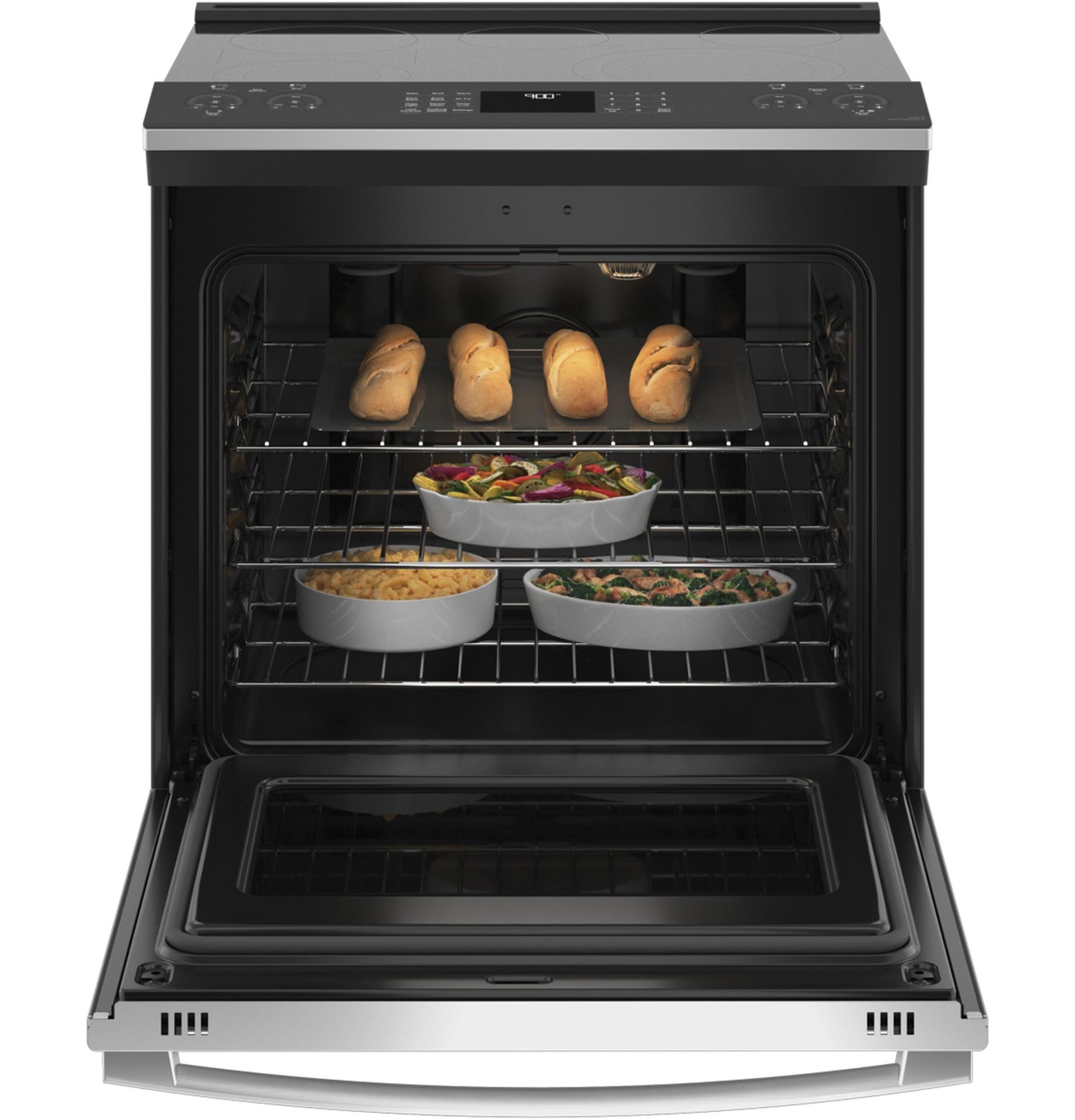 GE APPLIANCES PSS93YPFS GE Profile 30"" Smart Slide-in Electric Convection Fingerprint R...
