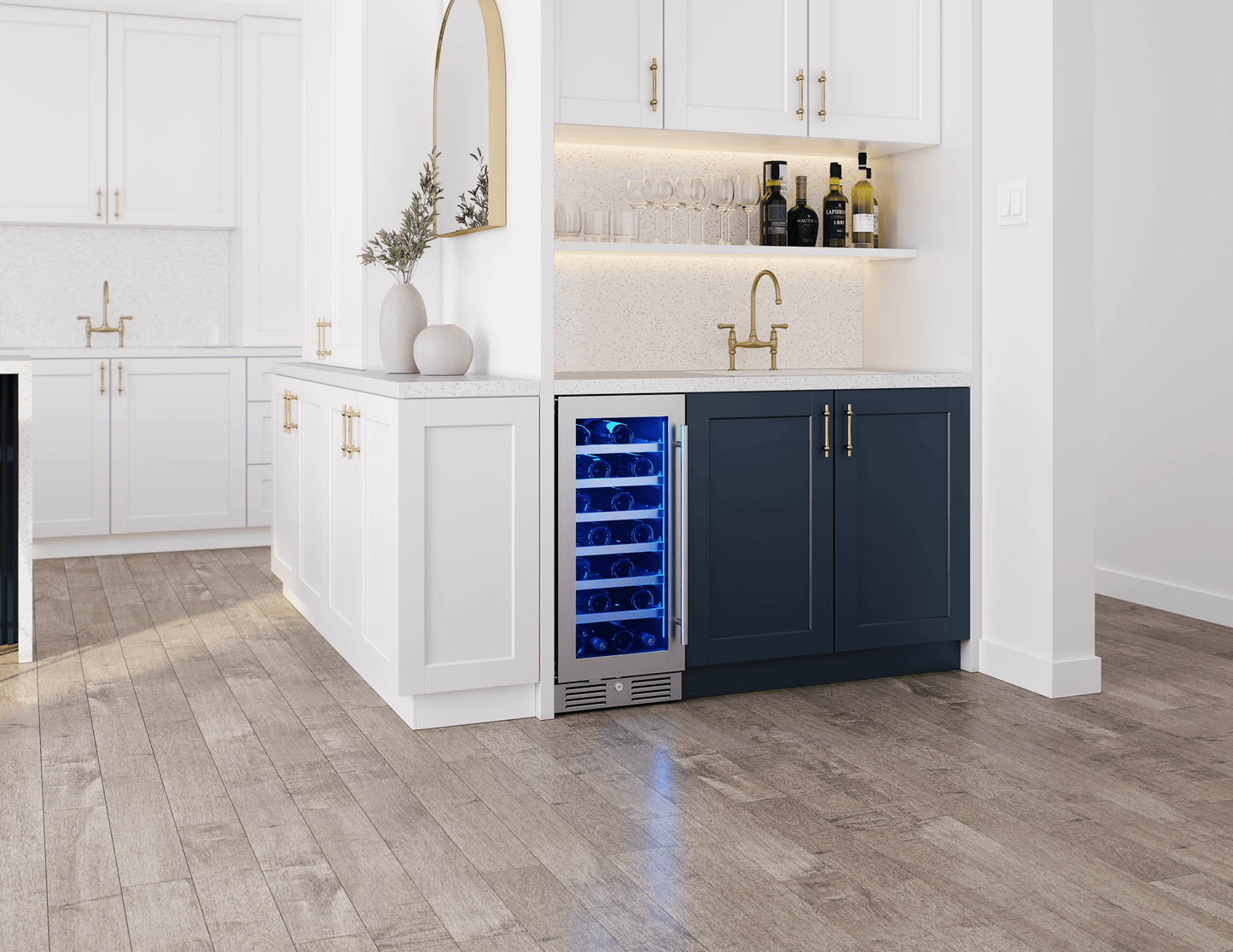 ZEPHYR PRW15C01CG Zephyr 15"" Single Zone Wine Cooler