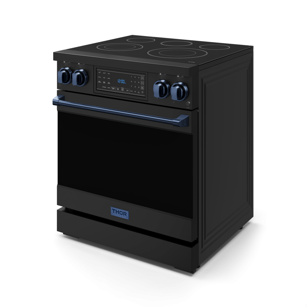 THOR KITCHEN RSE30BBLU 30 Inch Professional Electric Range With Tilt Panel Touch Control I...