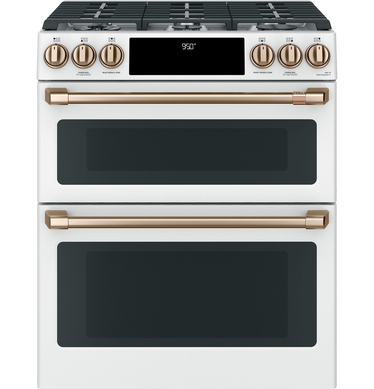 CAFE C2S950P4MW2 Cafe 30"" Slide-in Front Control Dual-fuel Double Oven With CO...