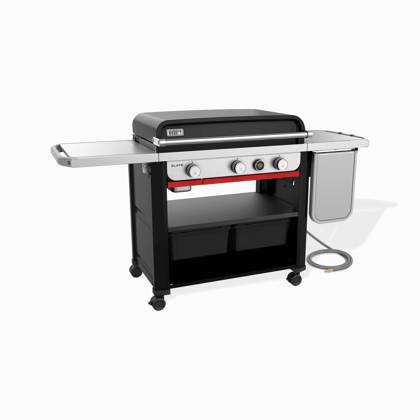 WEBER 1500420 Slate 30"" Rust-resistant Griddle With Extendable Side Table (NA...