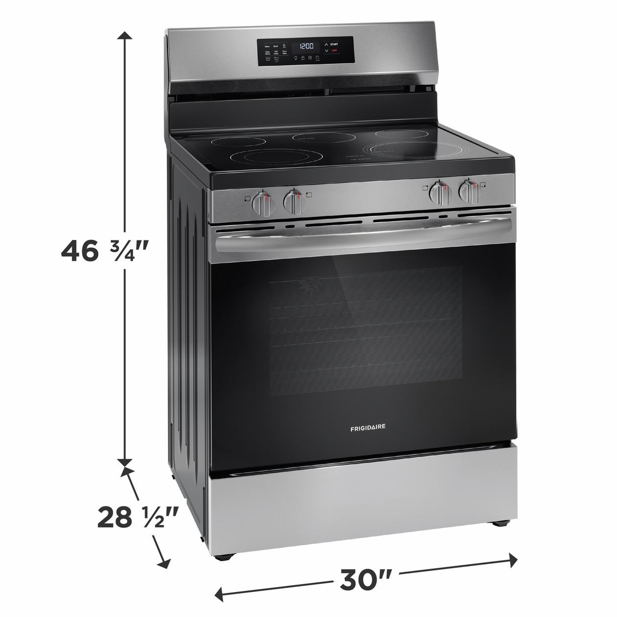 FRIGIDAIRE FCRE3083AS Frigidaire 30"" Electric Range With Air Fry