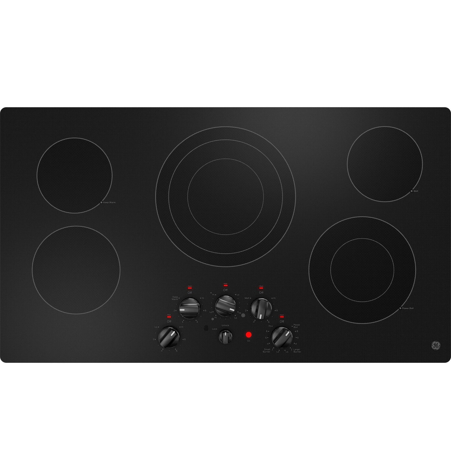 GE APPLIANCES JEP5036DTBB Ge 36"" Built-in Knob Control Electric Cooktop