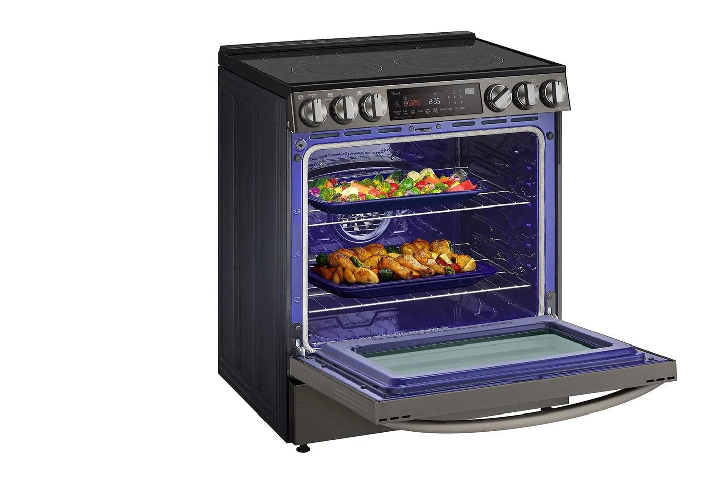 LG LSEL6335DE 6.3 Cu Ft. Smart Wi-fi Enabled Probake Convection Instaview E...