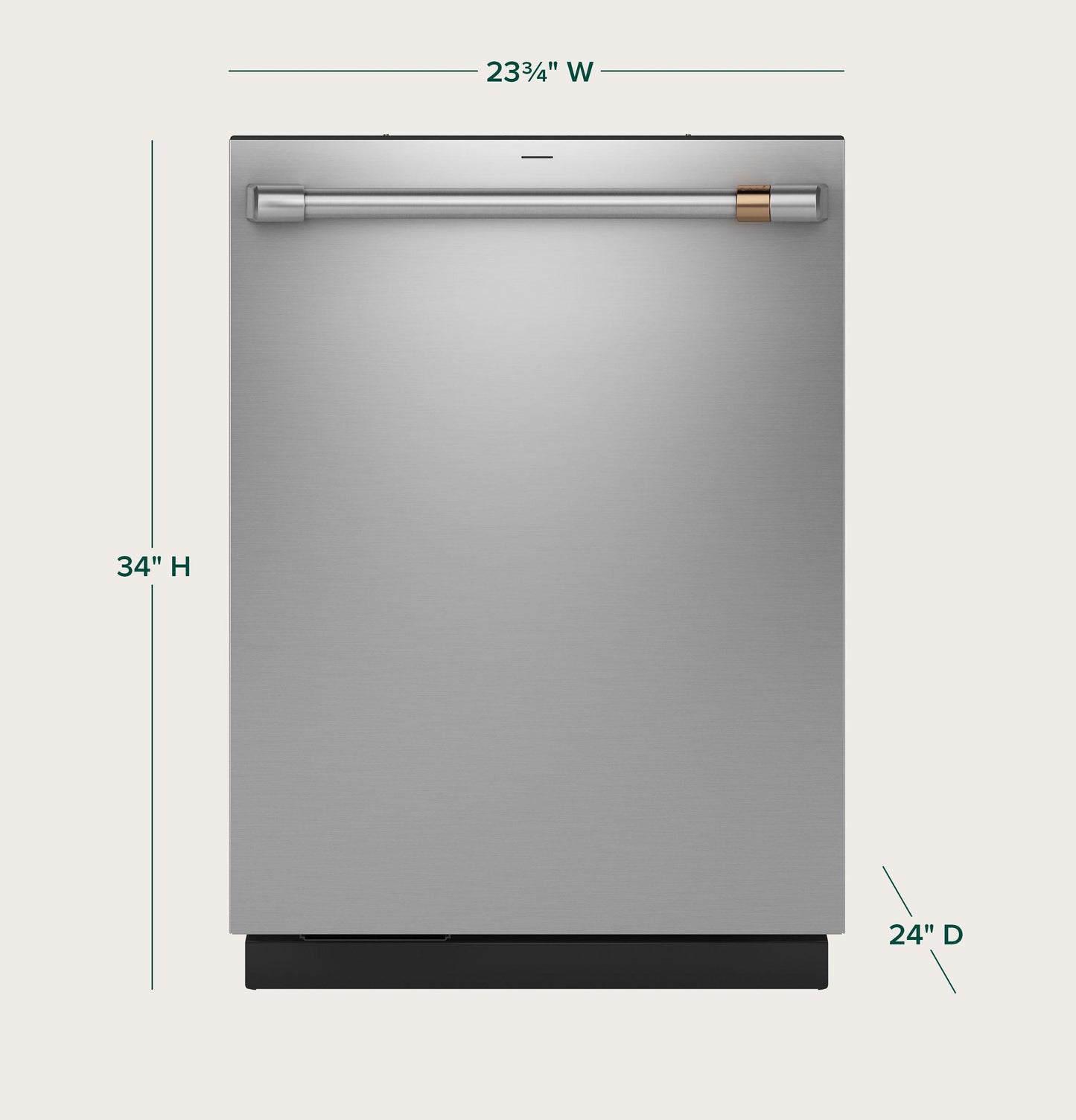 CAFE CDT888P2VS1 Cafe Customfit Energy Star Stainless Interior Smart DISHW...