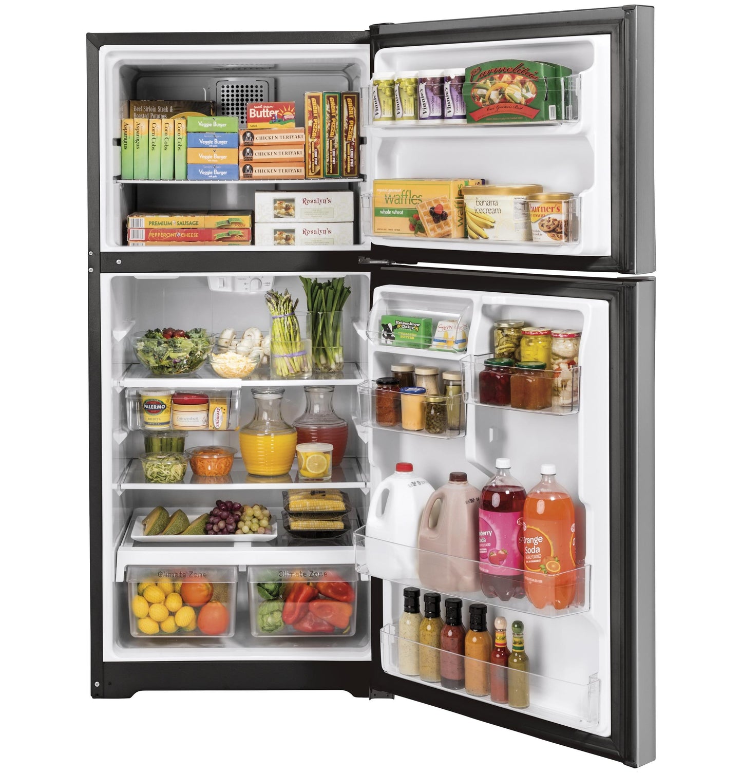 GE APPLIANCES GTE19JSNRSS Ge Energy Star 19.1 Cu. Ft. Top-freezer Refrigerator
